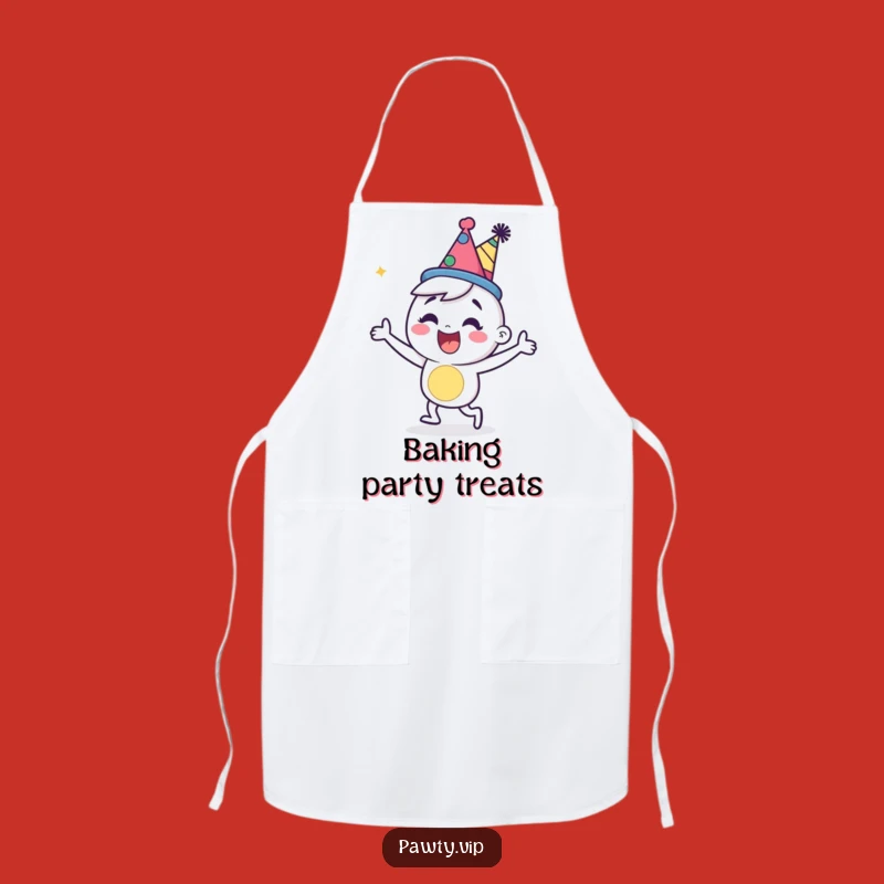 Funny Party Character Apron: Happy Dancer Kitchen Gift