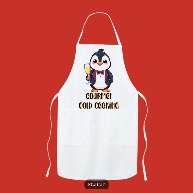 Funny Penguin Tuxedo Apron – Chef's Classy & Formal Kitchenwear Gift