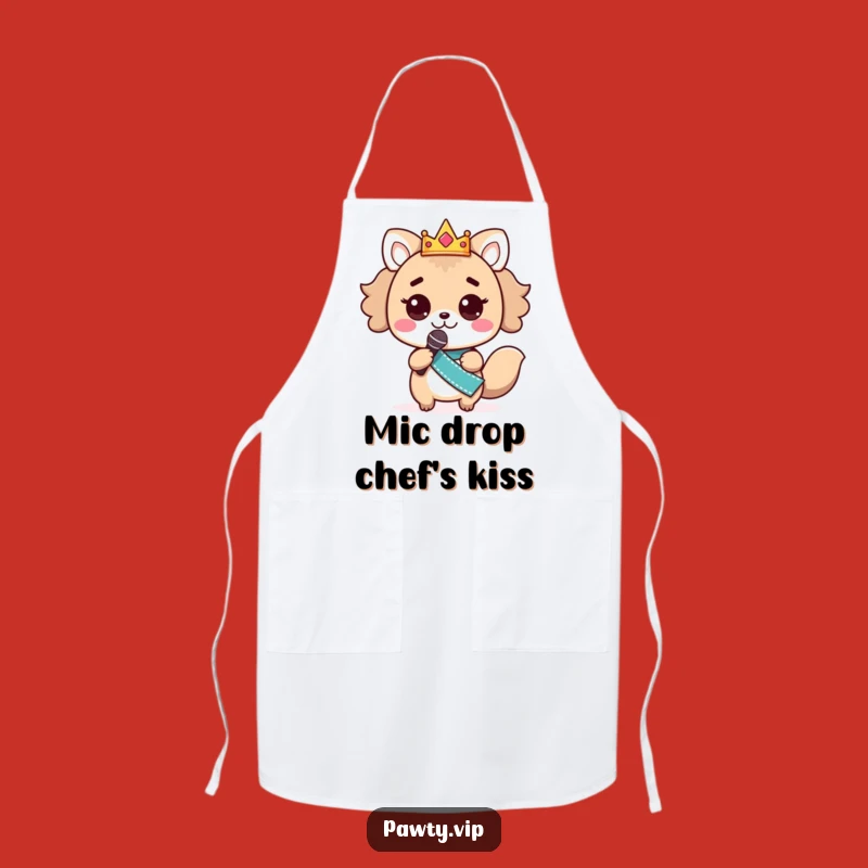 Funny Kawaii Animal Chef Star Apron - Hilarious Cooking Gift