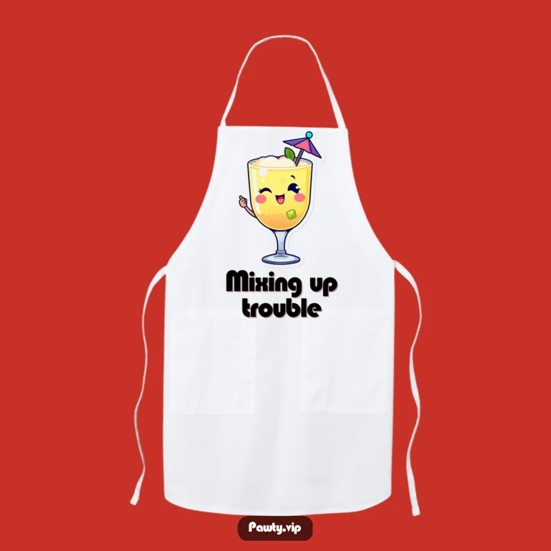 Funny Cocktail Drink Apron: Party Chef Fun, Perfect Host Gift