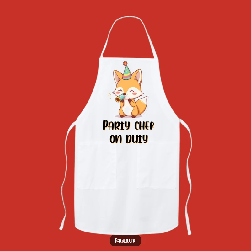 Funny Fox Party Apron: Cook Up Laughs With This Hilarious Kitchen Accessory