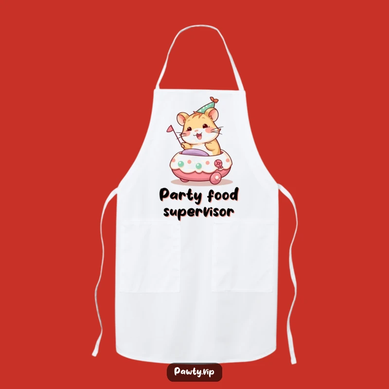 Funny Hamster Party Apron: Hilarious Celebration Kitchen Gift