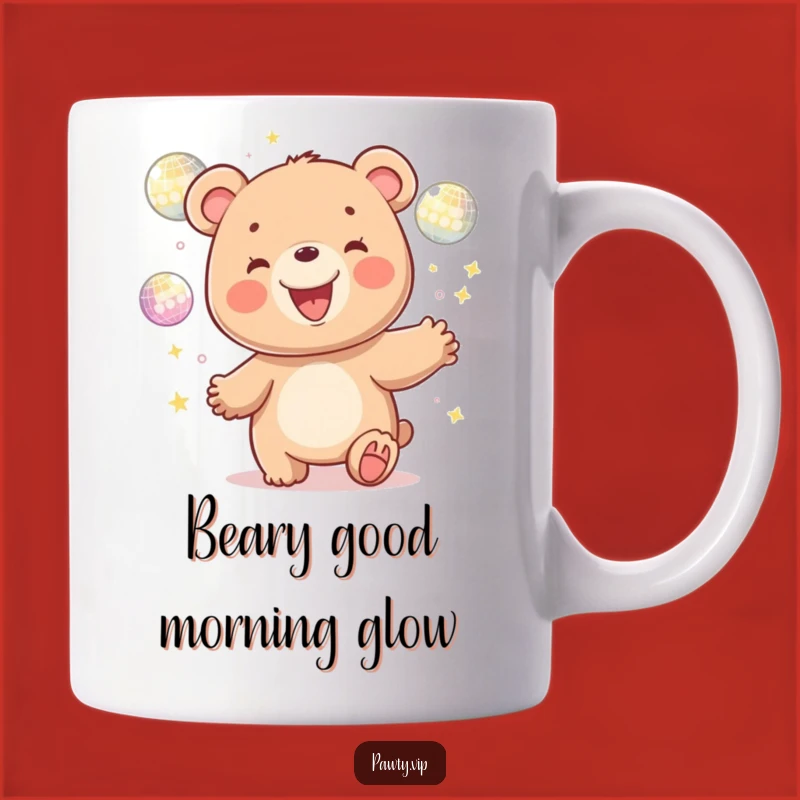 Funny Disco Bear Juggling Mug: A Hilarious Gift for Party Animals and Fun Lovers