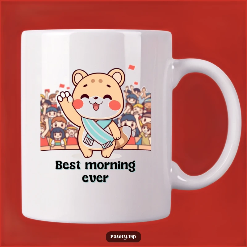 Funny Winner Animal Mug - Sash Star Waves - Perfect Funny Gift!