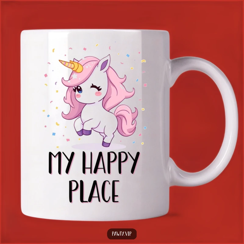 Funny Kawaii Unicorn Mug: Shimmering Mane Dancing For A Magical, Funny Gift