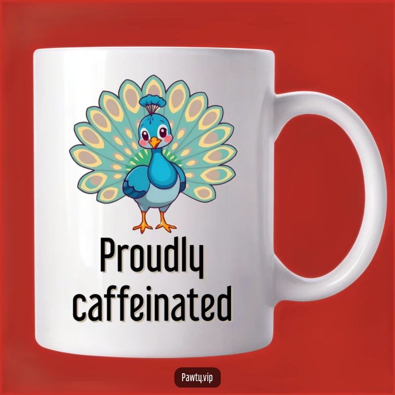 Funny Proud Peacock Mug - Hilarious Statement Gift for Vain Friends