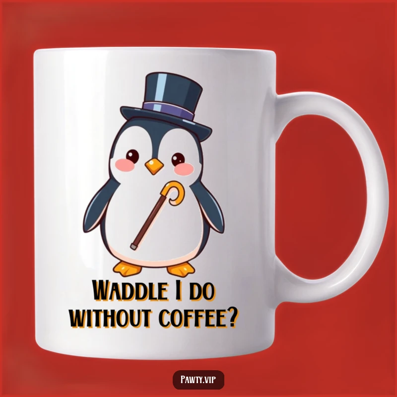 Funny Penguin Top Hat Mug: Classy and Hilarious Gift for Dapper Folks!