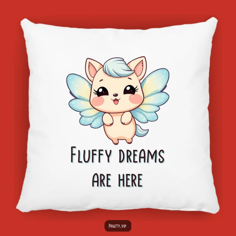 Funny Glittery Wings Pillow - Joyful Animal Comfort - Sweet Funny Gift!