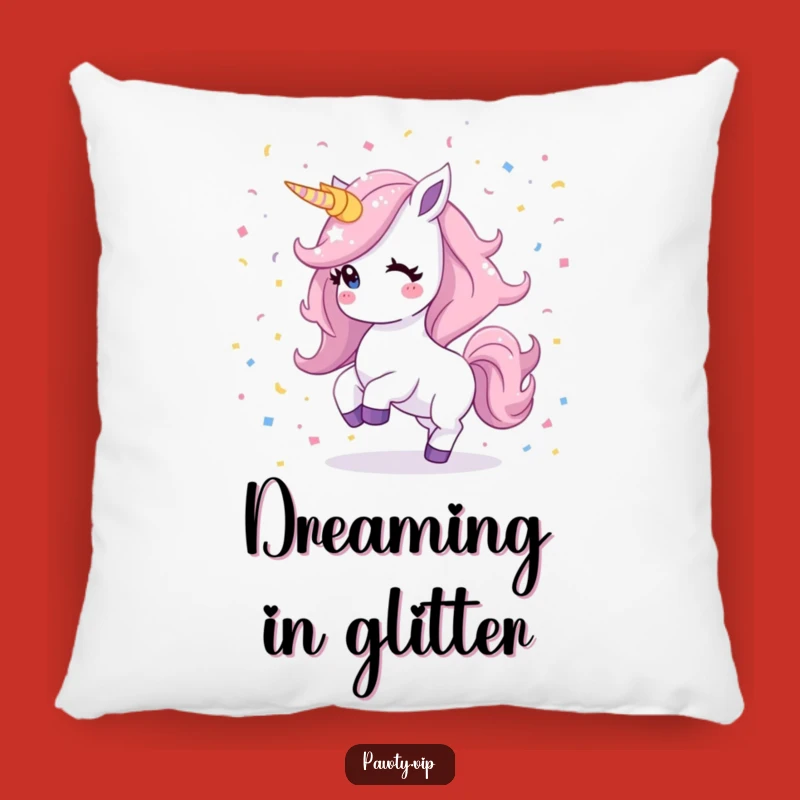 Funny Kawaii Unicorn Pillow: Shimmering Mane Dancing For Cozy, Whimsical Comfort