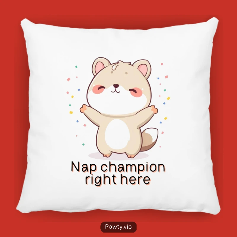 Funny Animal Confetti Throw Pillow - Comfy and Cheerful Home Accent