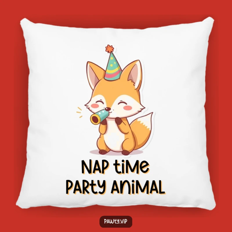 Funny Fox Party Pillow: Add Hilarious Comfort & Joy To Your Space