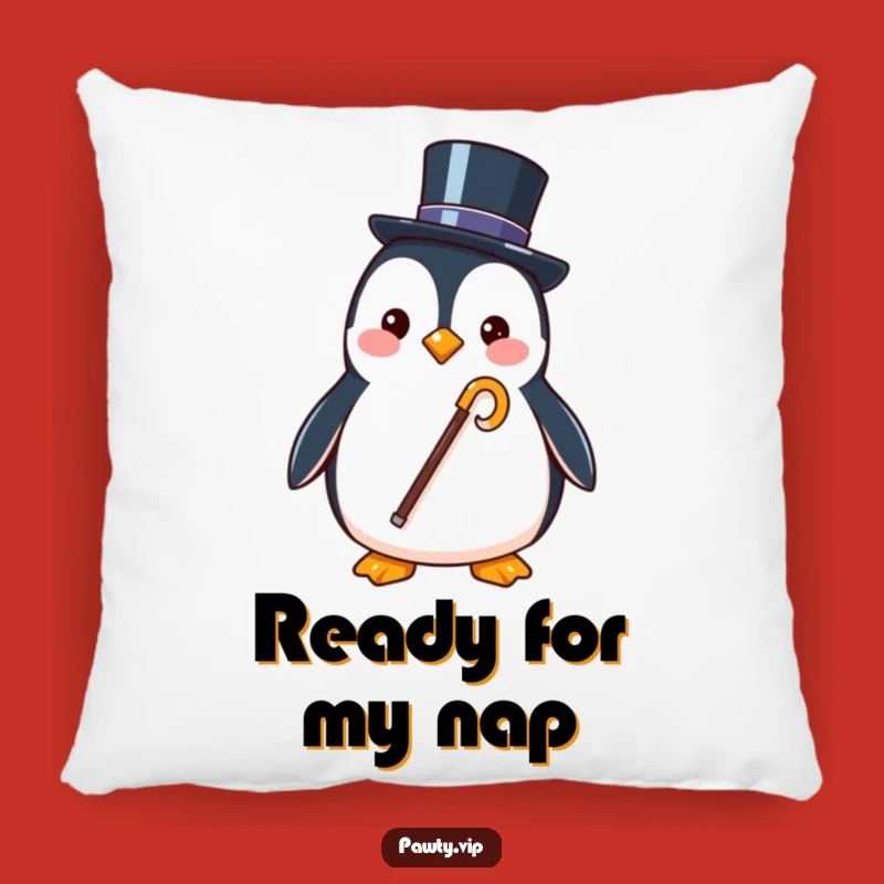 Funny Penguin Pillow: Add Dapper Comfort to Your Decor!