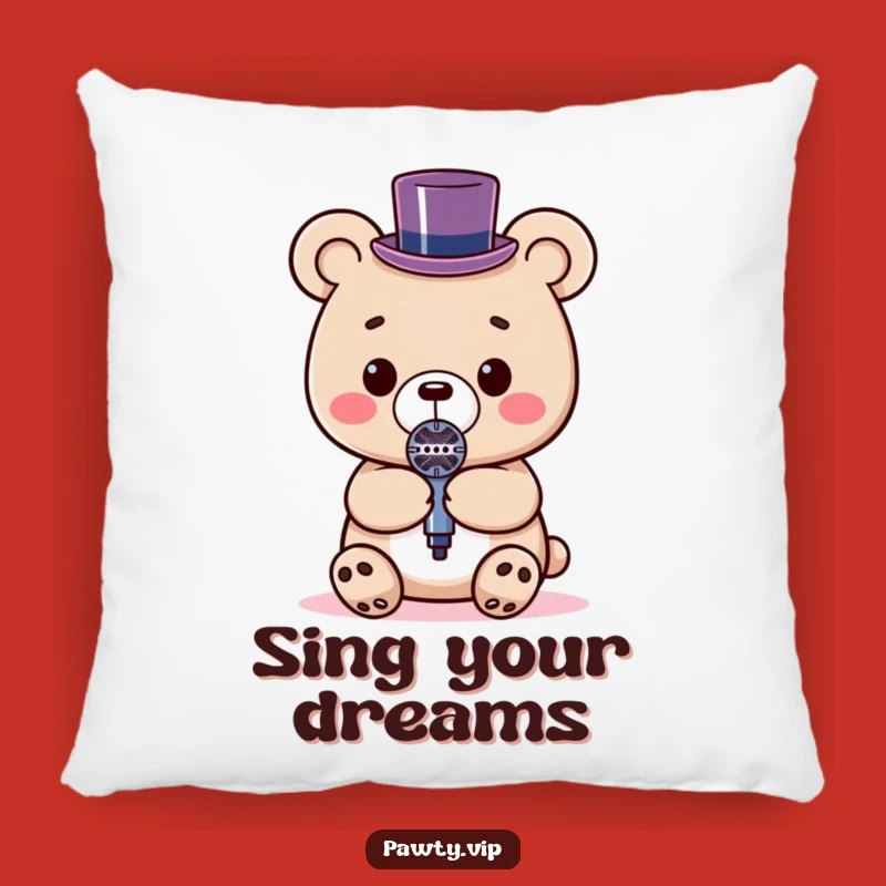 Soft Funny Kawaii Bear Microphone Pillow: Star Comfort Gift