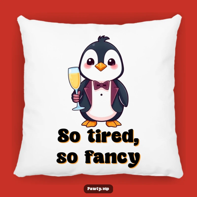 Funny Penguin Tuxedo Pillow – Comfy & Chic Accent for Your Home