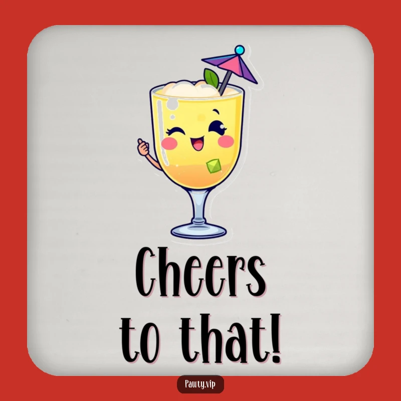 Funny Cocktail Drink Coaster: Party Protection, Perfect Bar Gift