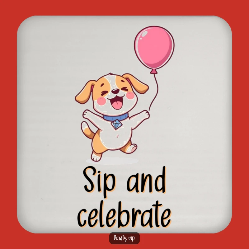 Funny Kawaii Dog Drink Coaster: Cute Table Protector, Perfect Party Funny Gift