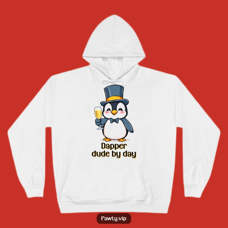 Funny Penguin Gala Hoodie: Cozy & Sophisticated Celebration Gift