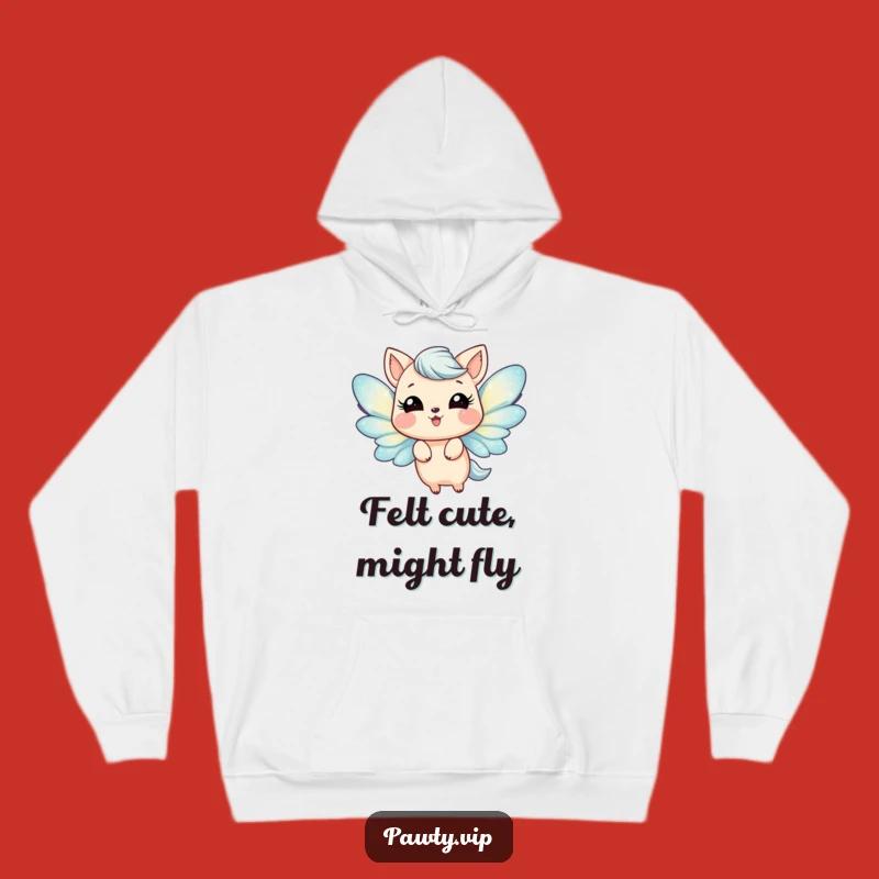 Funny Joyful Animal Hoodie - Glittery Wings Comfort - Wonderful Funny Gift!