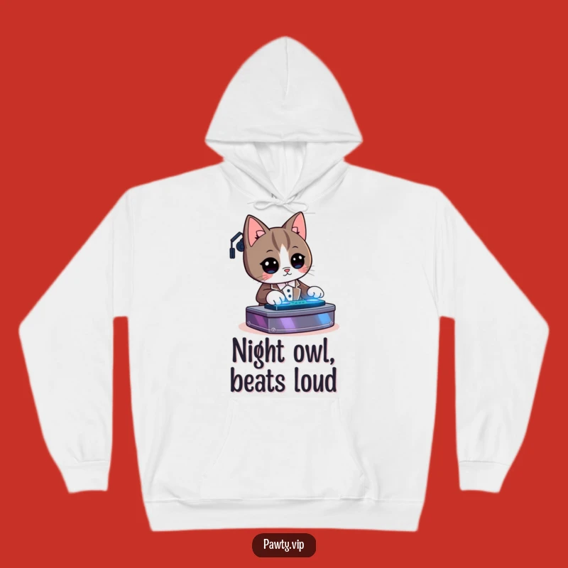 Cozy Funny Kawaii Tuxedo Cat DJ Hoodie: Your Ultimate Warm and Humorous Outerwear