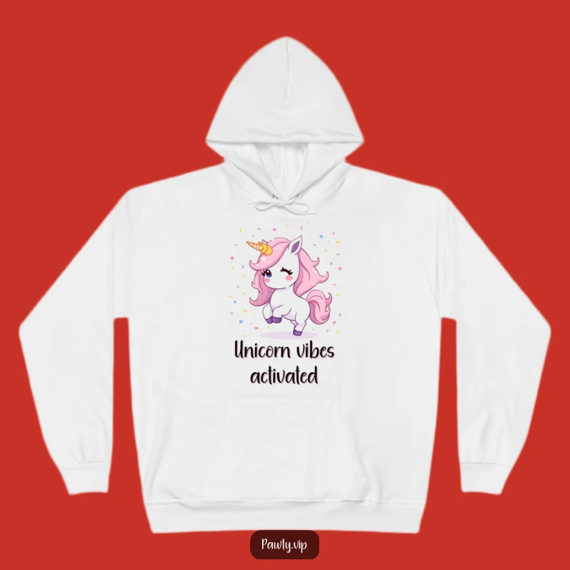 Cozy Funny Kawaii Unicorn Hoodie: Shimmering Mane Dancing, Warm & Whimsical Comfort