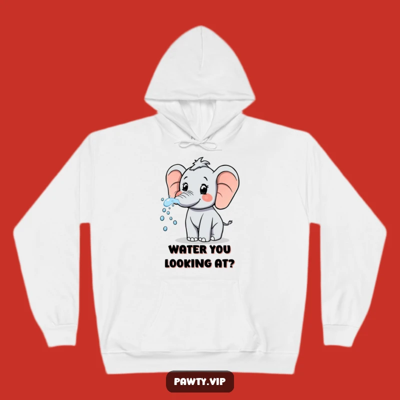 Funny Elephant Sparkle Hoodie: Cozy & Hilarious Gift for Playful Souls