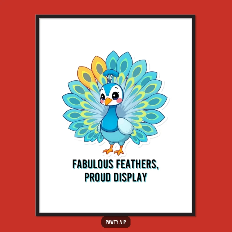 Free Printable Peacock Wall Art: Funny Downloadable Decor for a Vibrant Space