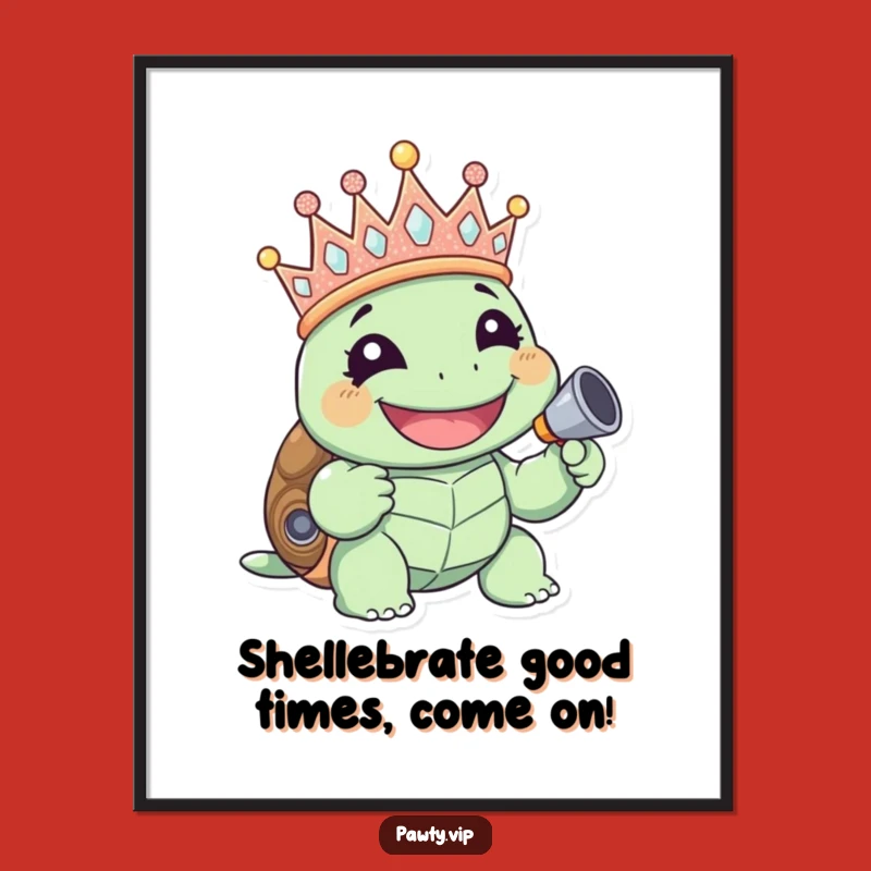 Funny Free Printable Turtle Wall Art: Joyful Decor for a Humorous Downloadable Gift