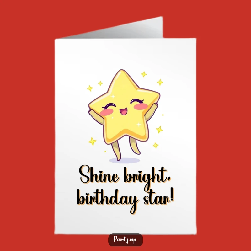 Free Printable Star Birthday Card: Winking Jig for a Funny Downloadable Gift!