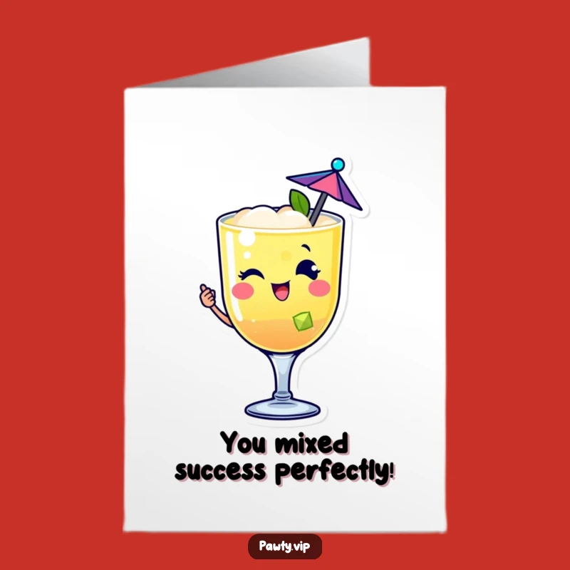 Cocktail Congrats Card: Free Printable & Funny Downloadable Gift
