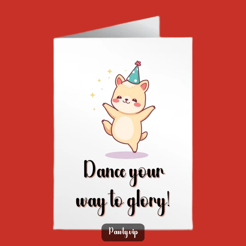 Free Printable Congrats Card: Dancing Animal Celebration - Hilarious Downloadable Gift