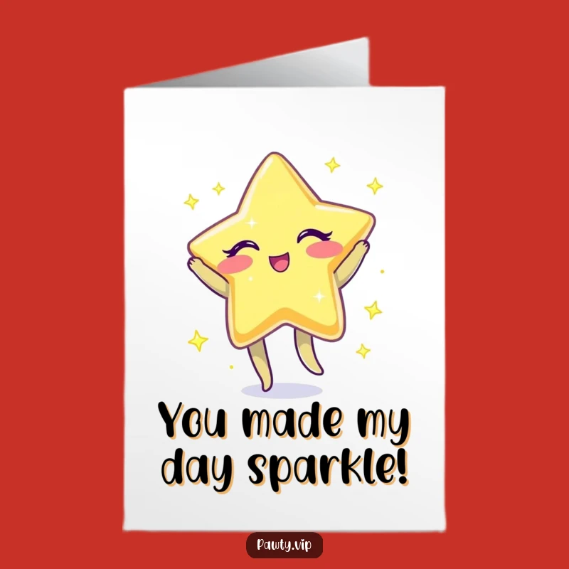Free Printable Star Thank You Card: Winking Jig for a Funny Downloadable Gift!