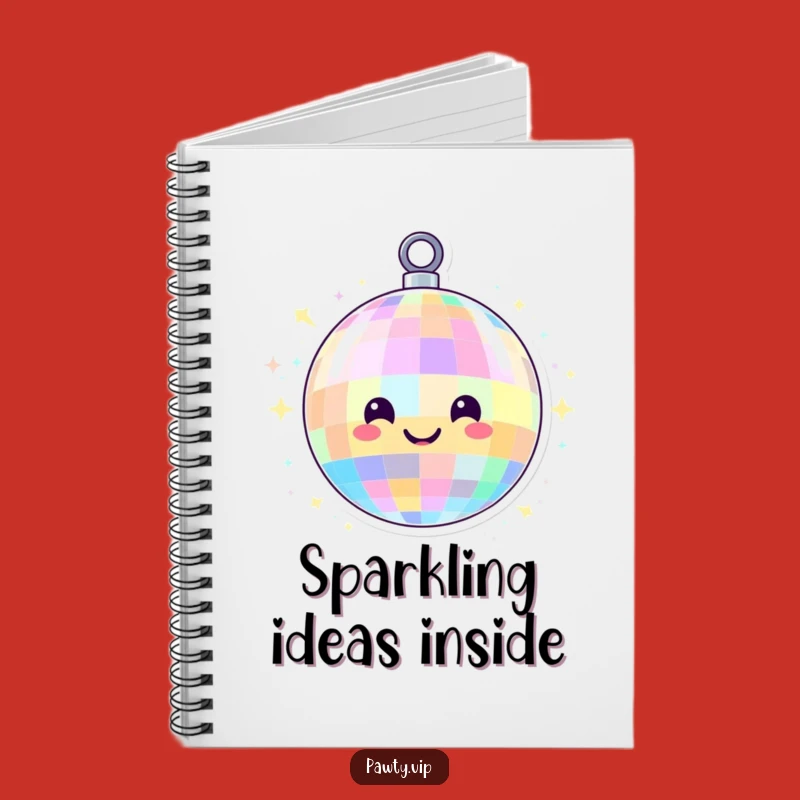 Funny Disco Ball Notebook: Lights & Smiles for Party Plans
