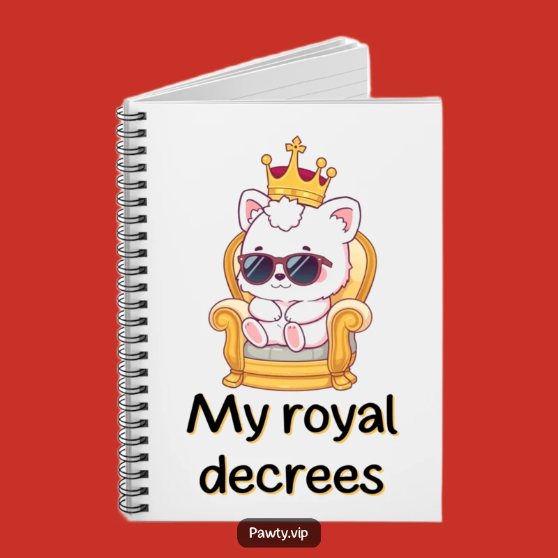 Funny Kawaii Throne Notebook - Hilarious Regal Journal for Royal Ideas
