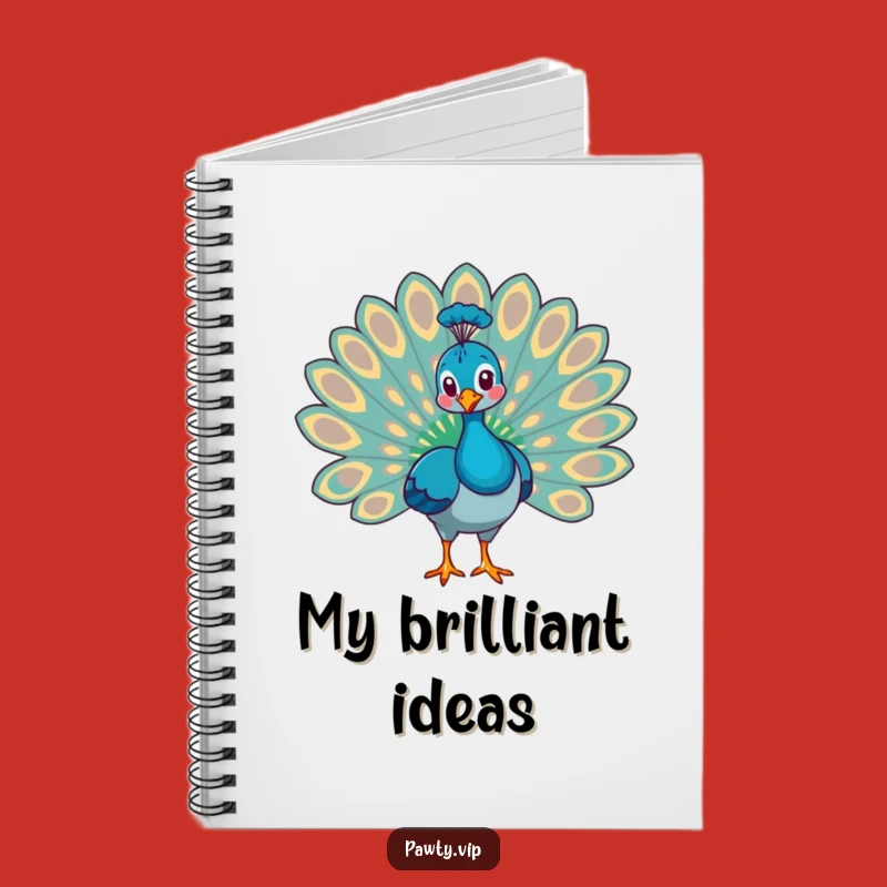 Funny Peacock Notebook - Hilarious Journal for Proud Thoughts and Ideas