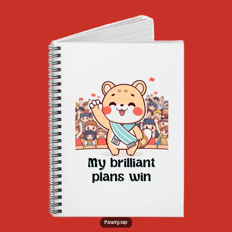Funny Sash Animal Notebook - Champion Journal - Hilarious Funny Gift!