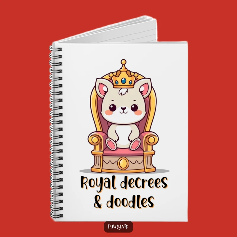 Funny Majestic Animal Throne Notebook: Crowned Creature's Royal Journal & Gift