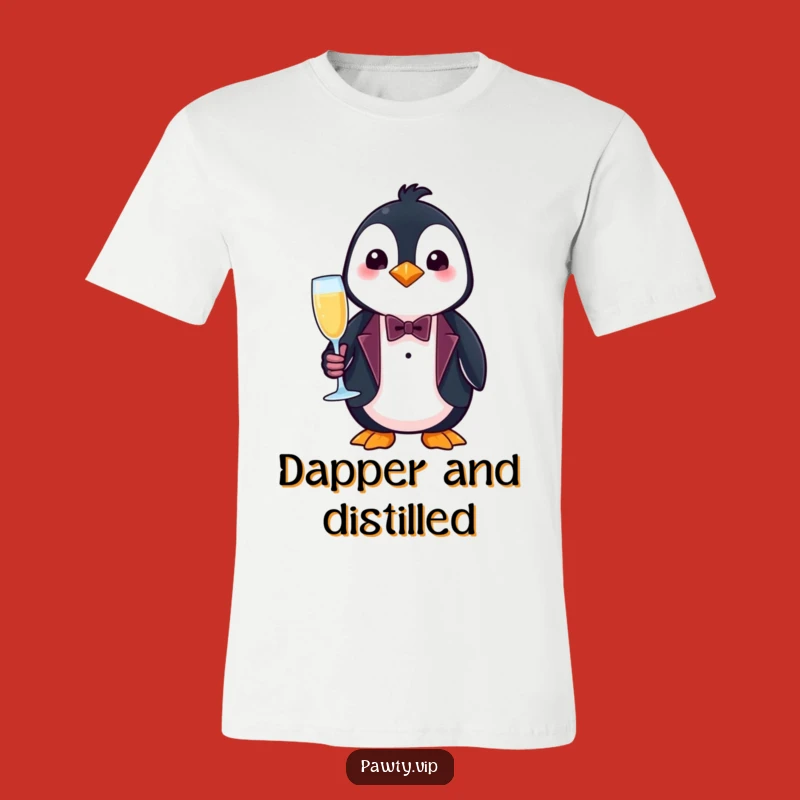 Funny Penguin Tuxedo T-Shirt – Elegant Animal Tee for Fancy Occasions