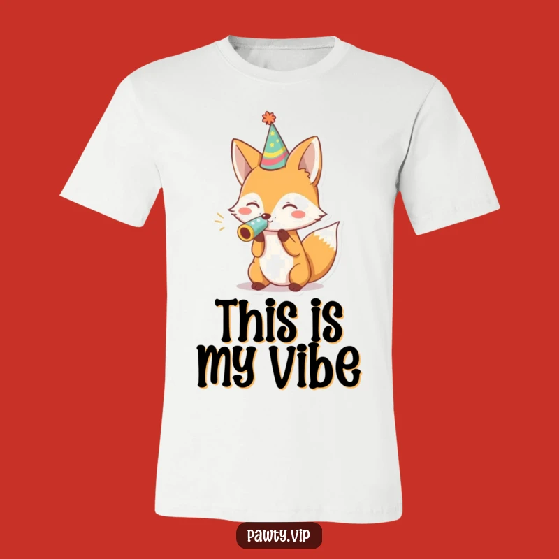 Funny Fox Party Noisemaker Tee: Wear Your Celebration With This Hilarious Shirt