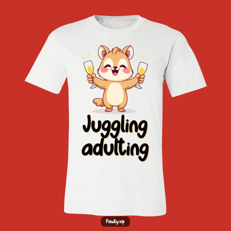 Funny Juggling Champ T-Shirt - Hilarious Animal Party Tee Gift