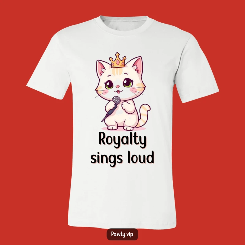 Funny Cat Diva T-Shirt: Sparkle & Sing Your Own Tune