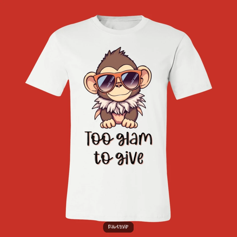 Funny Monkey Sunglasses Boa T-Shirt – Bold Style for Party Animals