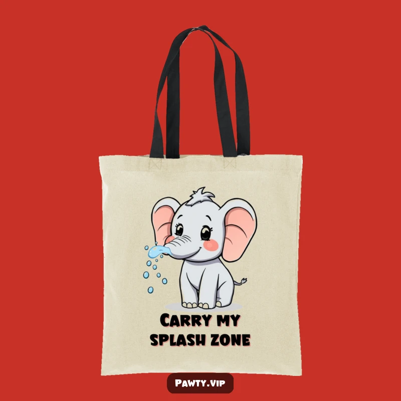 Funny Elephant Water Spray Tote Bag: Hilarious & Practical Bag for Daily Fun