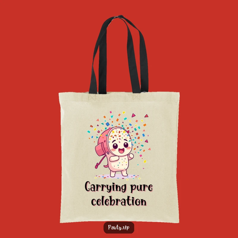 Funny Confetti Cannon Tote Bag: Carry Your Joyful Essentials in Style