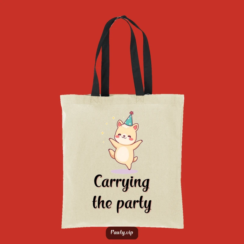 Funny Dancing Tote Bag - Hilarious Party Accessory for Festive Errands
