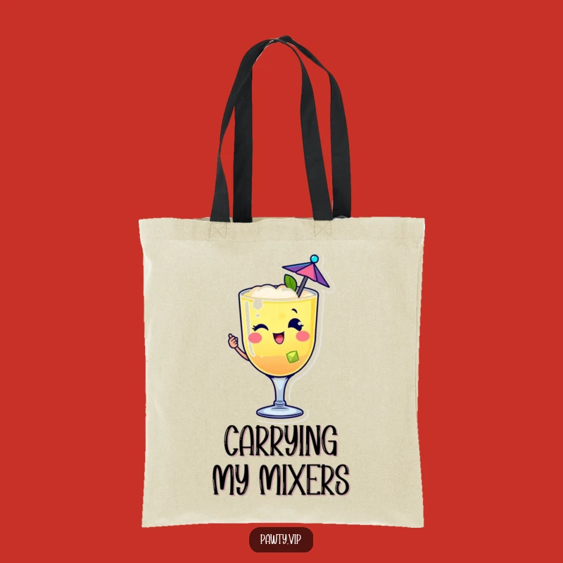 Funny Cocktail Drink Tote Bag: Party Essentials, Perfect Travel Gift