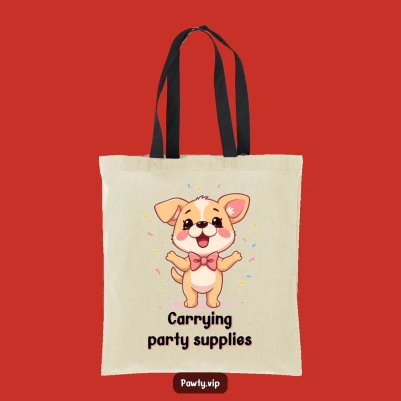 Funny Dog Tote Bag: Carry Your Party Spirit Anywhere!