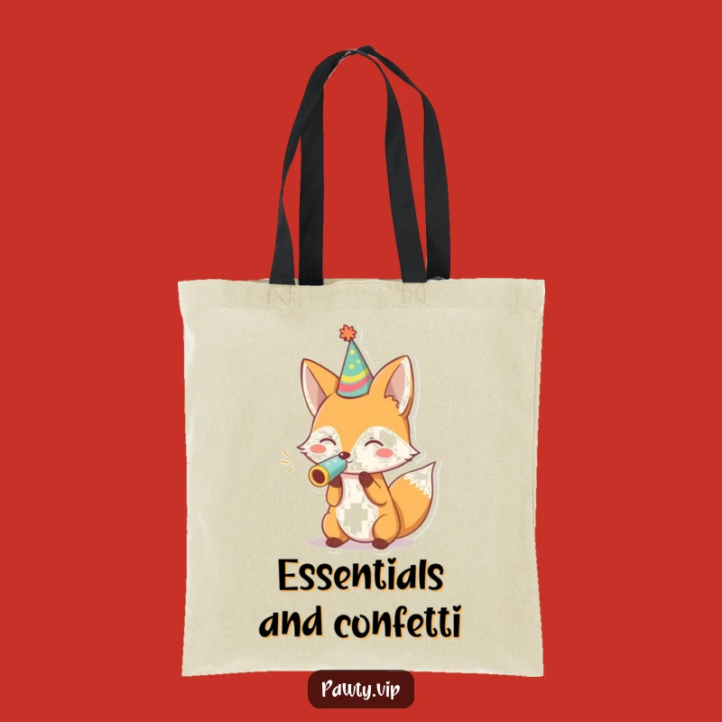 Funny Fox Party Noisemaker Tote Bag: Carry Your Fun In Hilarious Style
