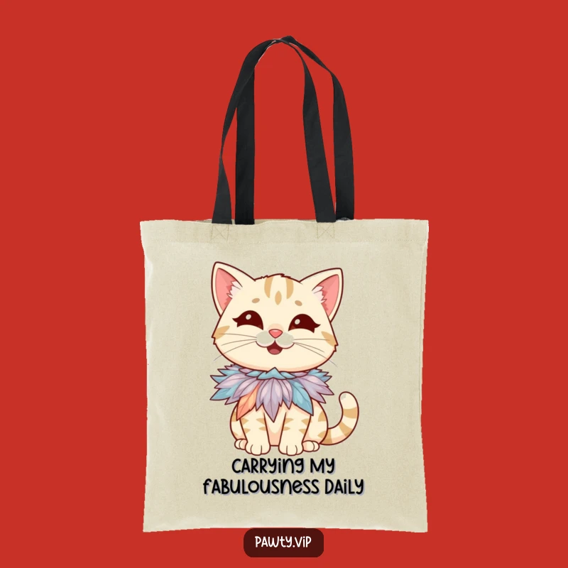 Funny Giggling Cat Tote Bag: Carry Your Laughs in Style!