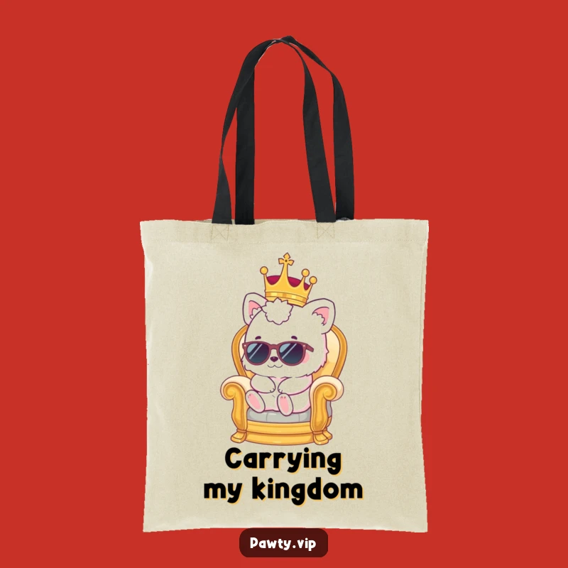 Funny Kawaii Throne Tote Bag - Hilarious Royal Accessory for Fashionable Errands